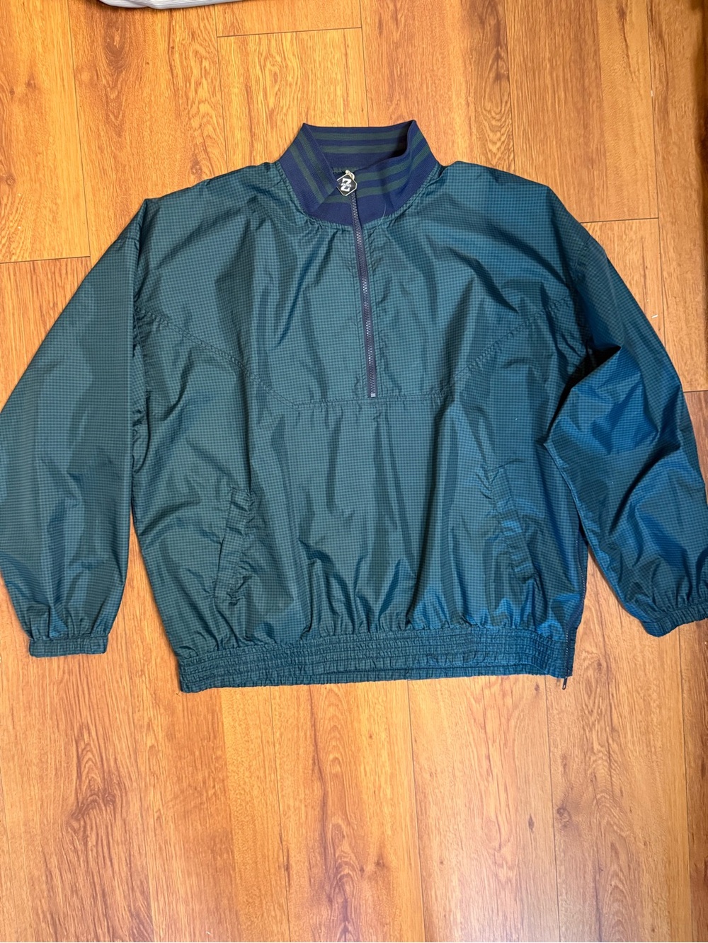 Jerzees Green Windbreaker Pullover